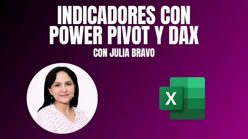 Portada del curso 'Indicadores con Power Pivot y DAX en Excel'