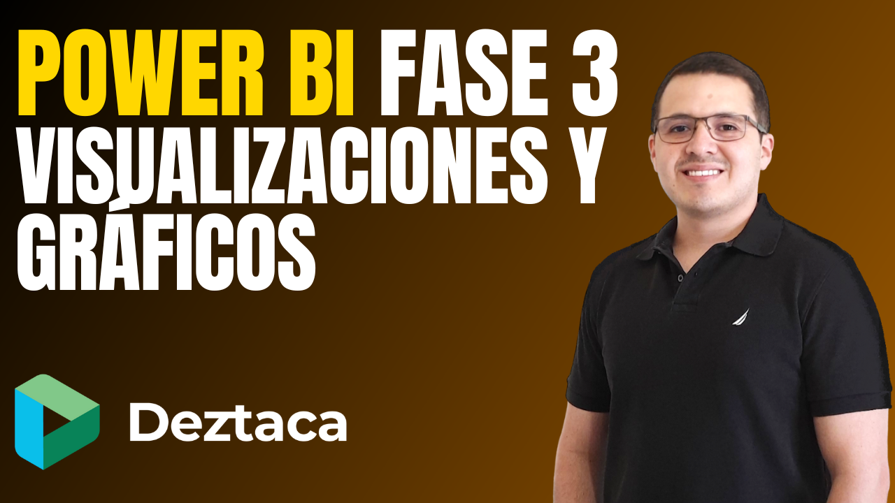 Portada del curso 'Power BI Fase 3: Visualizaciones y Gráficos'